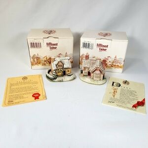 Lilliput Lane Cranberry Cottage Ring O Bells - Box & Deed Vintage Christmas Lot